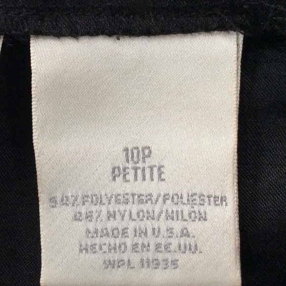 Worthington Petite *BLACK* Slacks with Side Zip Closure - Picture 6 of 8